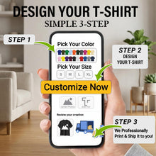 Custom T Shirts with Photo/Logo/Text - Personalized Comfort Cotton Tee for Men Women Design Your Own Shirt Front & Back Print