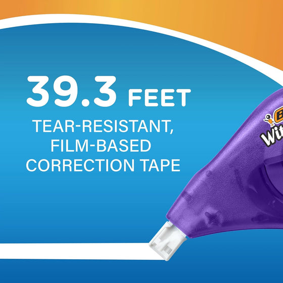 BIC Wite-Out EZ Correct Correction Tape, White, No Dry Time, Tear Resistant Tape, 2-Count - hover image