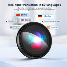 ZNP Digital Badge AI Companion, Wearable Translation Translator with HD Touchscreen, Real-Time Interactive Reactions, Bluetooth 6.0 Portable Pin for Travel Business & Life(Magnetic Back)
