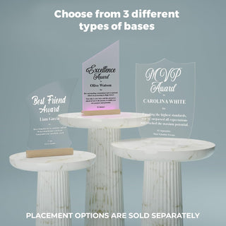 EGD Personalized Acrylic Trophy Award for Activities I Custom Trophy Plaque I Customizable Awards and Trophies I Customize Your Employee Appreciation Gifts (Award No Logo)