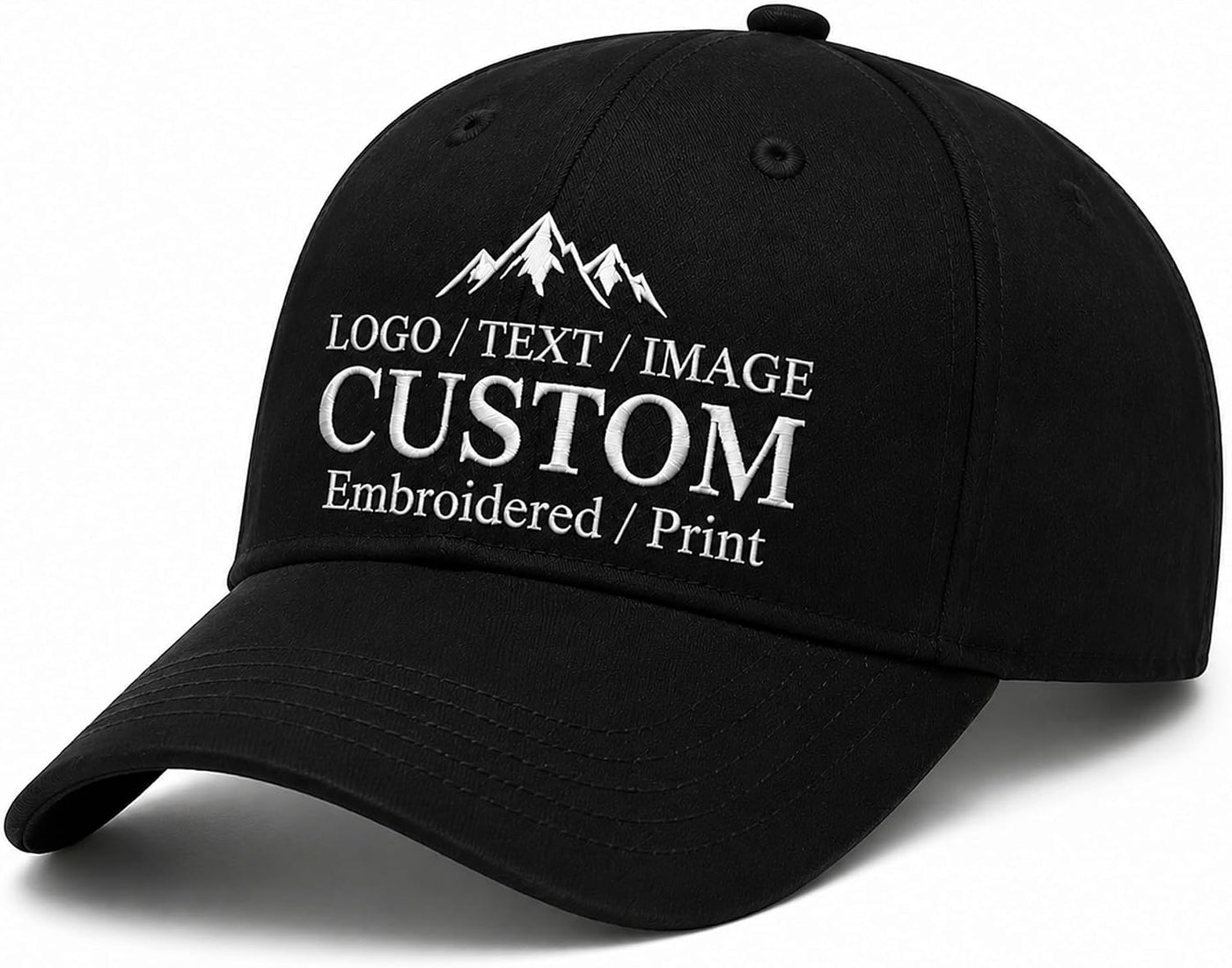 Bulk Custom Baseball Cap Personalized Hats Embroidered Hat with Your Text Logo Photo for Men Women Classic Duckbill Caps