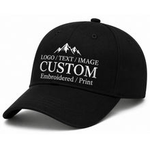 Bulk Custom Baseball Cap Personalized Hats Embroidered Hat with Your Text Logo Photo for Men Women Classic Duckbill Caps