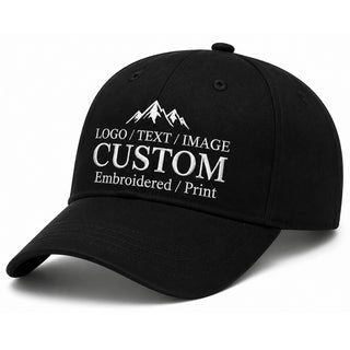Bulk Custom Baseball Cap Personalized Hats Embroidered Hat with Your Text Logo Photo for Men Women Classic Duckbill Caps