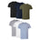 Grey Heather, Black, White, Navy, Blue Heather