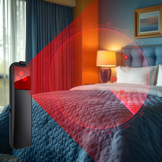 Upgraded Hidden Camera Detector - AI-Powered Anti-Spy Device, GPS Tracker & Bug Detector, Portable RF Signal Scanner for Hotels, Travel, Home & Office (Black)