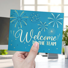 Fancy Land Welcome to the Team Cards 24 Pack Gold Foil Work Cards with Envelopes New Employees Welcome Cards