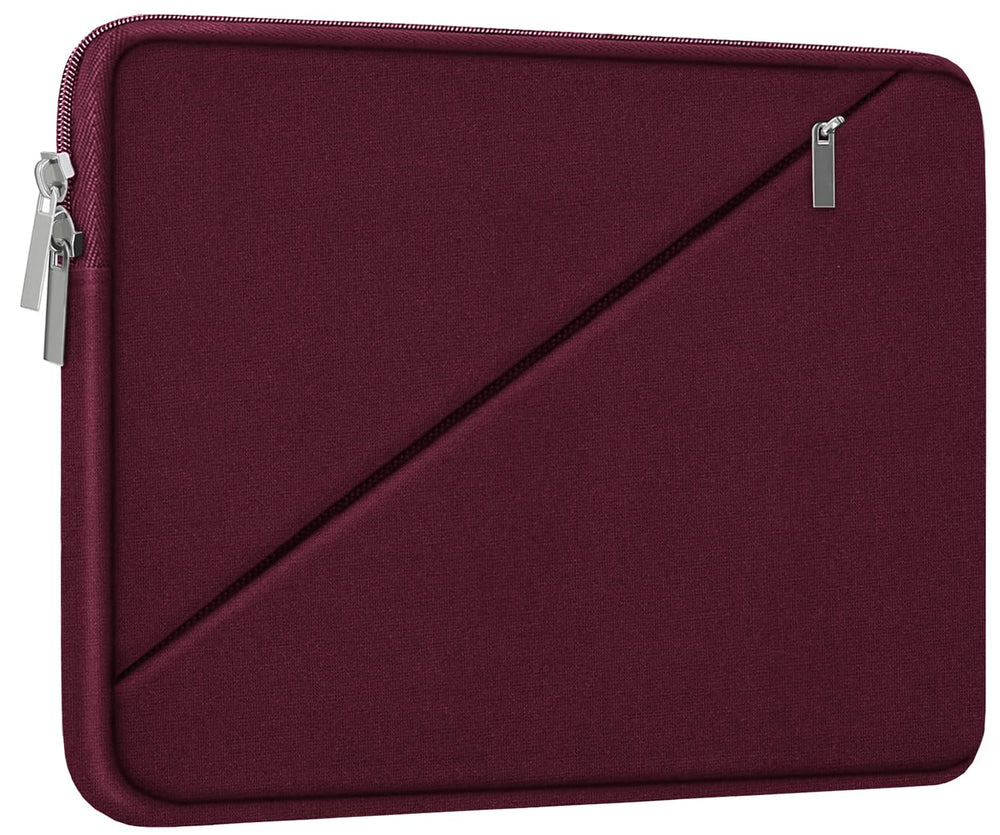 Laptop Sleeve Case 15.6 inch, Traveling Carrying Computer Sleeve Bag with Zippered Pocket, Shockproof Protective Laptop Cover Compatible for Apple Notebook, HP, Dell, Acer, Asus, Lenovo, Black