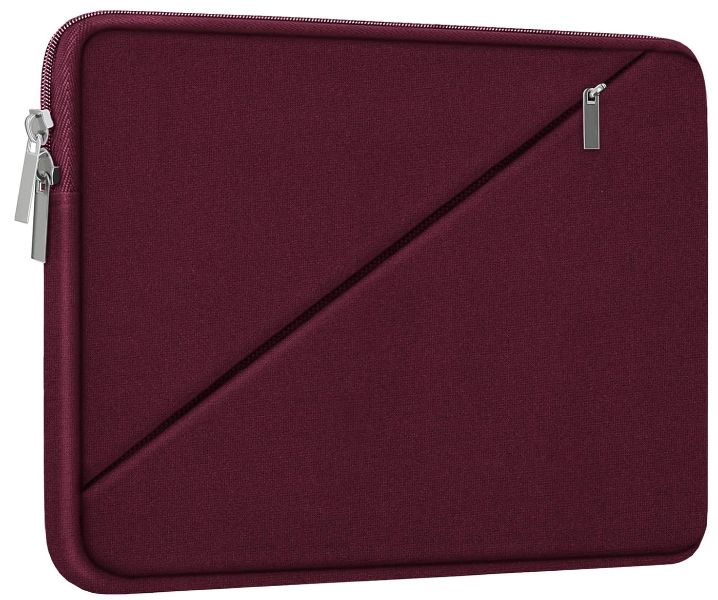 Laptop Sleeve Case 15.6 inch, Traveling Carrying Computer Sleeve Bag with Zippered Pocket, Shockproof Protective Laptop Cover Compatible for Apple Notebook, HP, Dell, Acer, Asus, Lenovo, Black