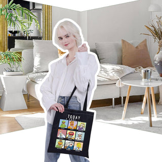 VAMSII Movie Inspired Tote Bag M Show Merch Fans Gift Movie Shoulder Bag (TODAY I FEEL tote)