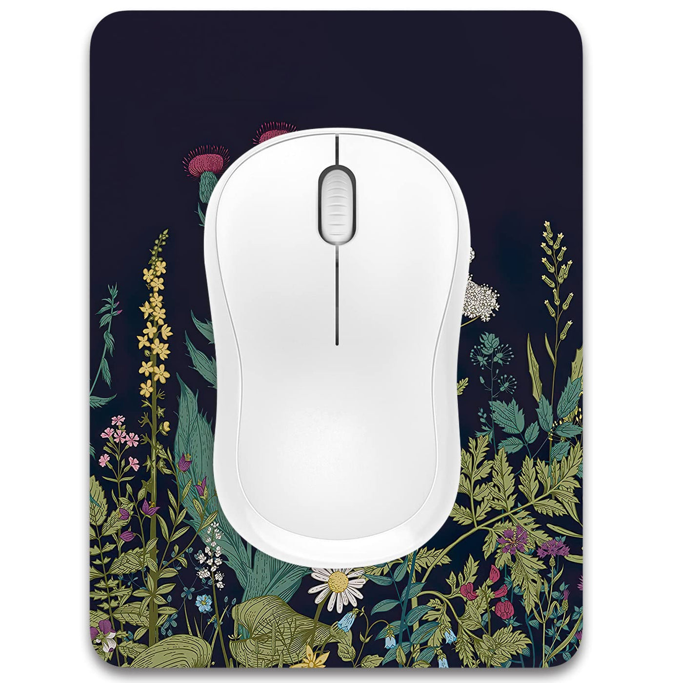 Dapesuom Small Mouse Pad, 5 x 6 Inch Thick Rubber Premium-Textured Non-Slip Portable & Washable Mini Mouse Mat for Women Men Wireless Laptops Keyboard Tray Gaming Work Computer Travel, Jet Black