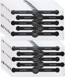 Tamper Evident Labels for Food Packaging 200PCS, 7.1"x1" Security Seals Stickers for Bakery, Candy, Artisan Crafts (Black)