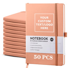 Personalized Notebook-Can Customize Logo/Text/Image, Customizable A5 Journal Notebook Daily Journals For Writing-192 Lined Pages 8.5 x 5.71 Inch,Black