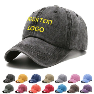 Custom Baseball Cap with Embroidery Text Logo and Print Photo,Image, Personalized Adjustable Summer Sun Hat Unisex