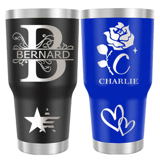 Personalized 40 oz Tumbler with Handle and Straw, Custom Tumbler with Picture, Logo, Text, Stainless Steel Travel Coffee Mug Cup, Personalized Gifts For Women Men Birthday Mother's Day Father's Day