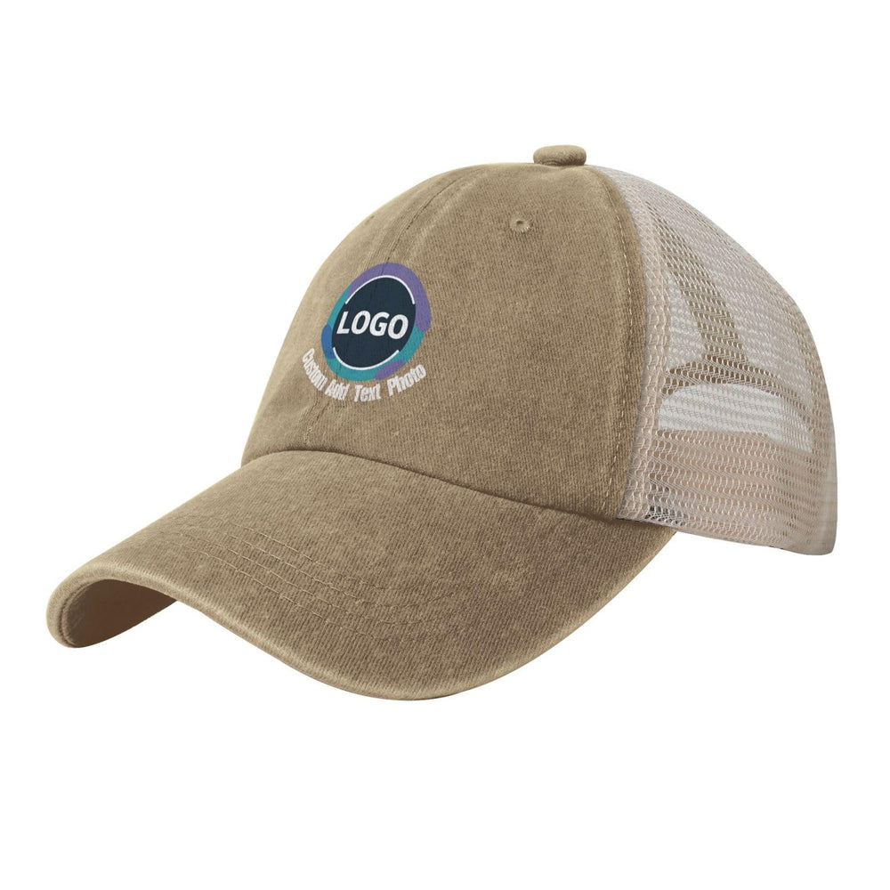 Custom Baseball Hats for Men & Women - Add Text/Photo/Logo - Adjustable Breathable Outdoor Hat, Sports & Casual- Bulk Supply