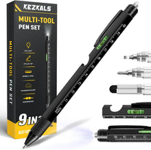 KEZKALS Fathers Day Mens Gifts for Husband Dad, 9 in 1 Multitool Pen Gifts for Men, Fathers Day Gift from Daughter Wife Son, Anniversary Birthday Gifts for Men, Dad Gifts for Grandpa Him, Gadgets Tool