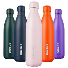 BJPKPK 17oz Insulated Water Bottles Stainless Steel Sports Water Bottles Keep Cold and Hot for Travel Dishwasher Safe,Olive Green