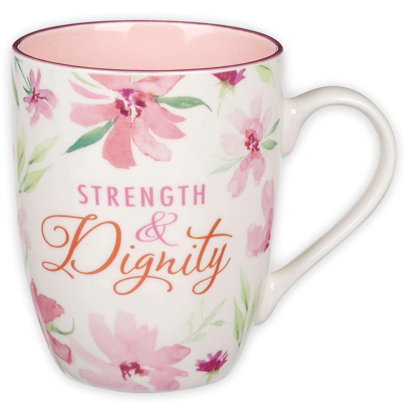 Christian Art Gifts Inspirational Ceramic Coffee & Tea Scripture Mug for Women: Trust in the Lord Encouraging Bible Verse, Microwave & Dishwasher Safe Lead-free, Multicolor Floral, Light Green, 12 oz.