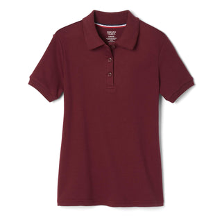 French Toast Girls' Short Sleeve Picot Collar Polo School Uniform Shirt (Standard and Plus)