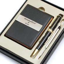 Custom Engraved Pen & Money Clip Wallet Gift Set – Personalized Ballpoint Pen with Refill, Luxury Gift Box for Men