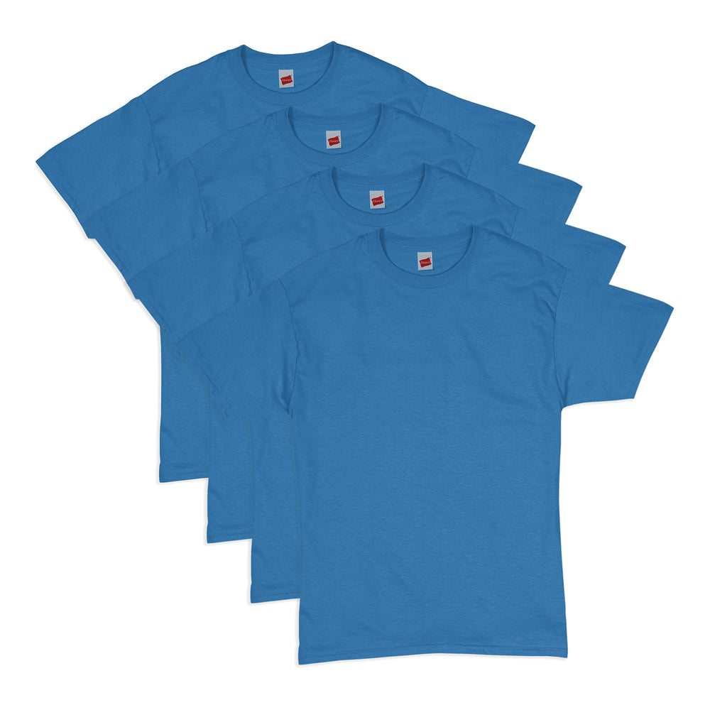 Hanes Men's Short Sleeve T-Shirt Pack, Big & Tall, Crewneck Cotton T-Shirts for Men, Value Packs