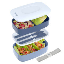 Bentgo Classic - Adult Bento Box, Stackable 3-Compartment Lunch Box with Removable Utensil Set and Sealing Strap, BPA-Free, Food Container Ideal for Meal Prep, Work, and On the Go (Khaki Green)