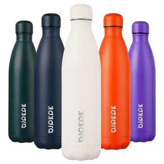 BJPKPK 17oz Insulated Water Bottles Stainless Steel Sports Water Bottles Keep Cold and Hot for Travel Dishwasher Safe,Olive Green