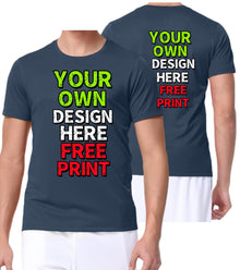 Custom T-Shirts for Men Women Design Your Own Shirt with Text Image Personalized Tee Printed Front/Back