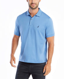 Nautica Men's Classic Fit Short Sleeve Dual Tipped Collar Polo Shirt