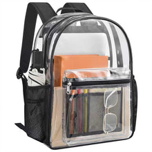 Busiuw Clear Backpack for Stadium Events Stadium Approved Clear Backpack 12x12x6 with Front Pocket for Concert Sport Fashion Women Backpack Events Work Travel