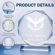 Personalized Crystal Trophy Award - Plaques Personalized Engraved - Coworker Employee Appreciation Gift, Anniversary Retirement Gift - Custom Employee Recognition Awards and Trophies