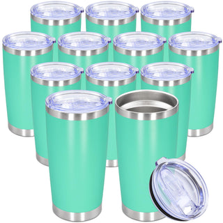 20oz Tumbler Stainless Steel Tumbler Cup with Lid Vacuum Insulated Double Wall Travel Mug, Durable Powder Coated Travel Coffee Tumbler Mug for Hot & Cold Drinks, Purple,1 Pack