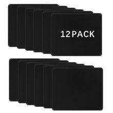 12 PCS Black Mouse pad Bulk with Stitched Edge,10.2x8.3inches 3mm Thickness Premium Textured Non-Slip Rubber Base Washable for Office and Home Use