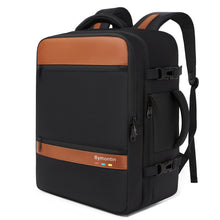 Smart Suitcase-style Laptop Backpack, 25L / 35L Practical Travel Bag for Work, Leisure & Flight, Luggage-Style Commuter Pack (Black, 25L)