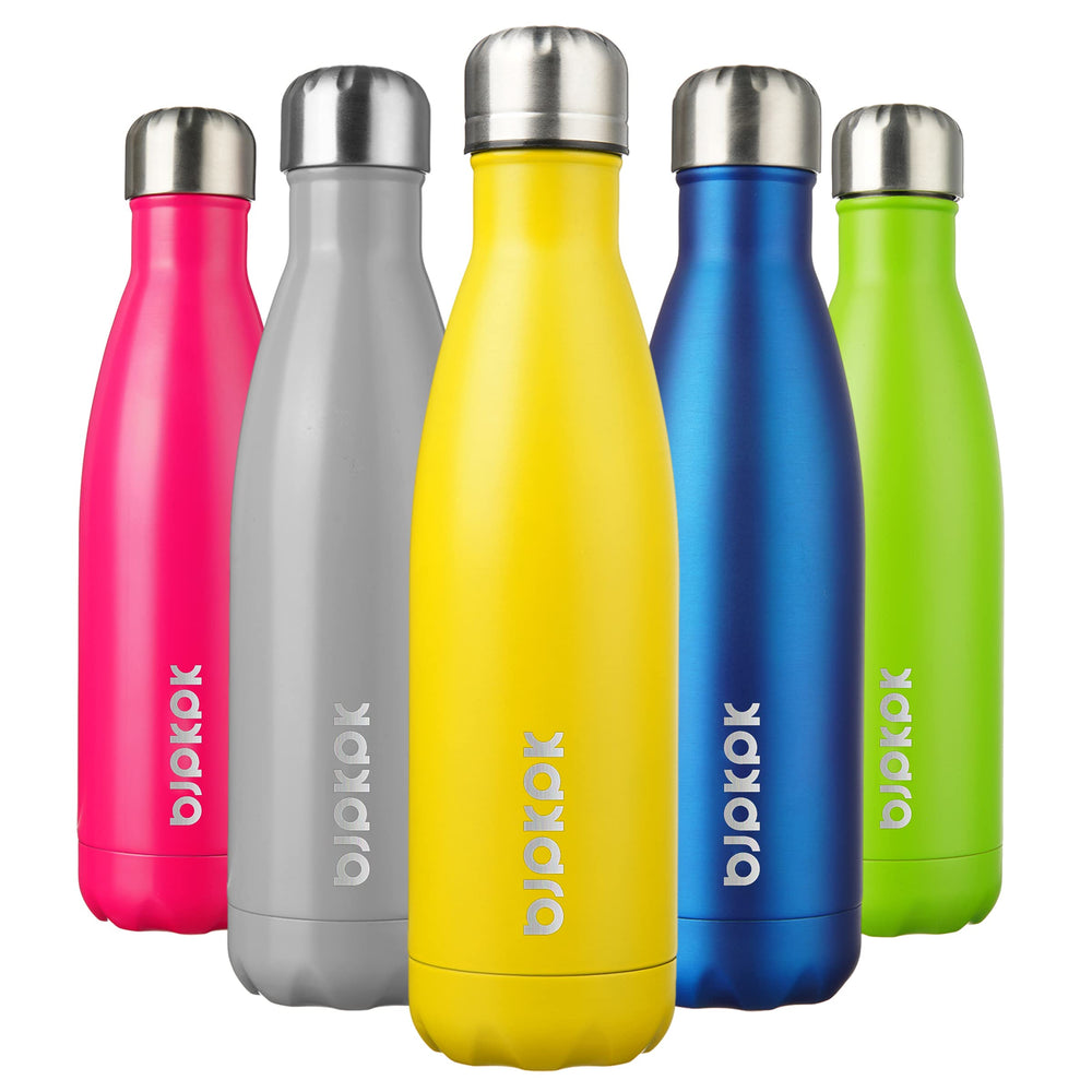 BJPKPK 17oz Insulated Water Bottles Stainless Steel Sports Water Bottles Keep Cold and Hot for Travel Dishwasher Safe,Olive Green