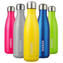 BJPKPK 17oz Insulated Water Bottles Stainless Steel Sports Water Bottles Keep Cold and Hot for Travel Dishwasher Safe,Olive Green