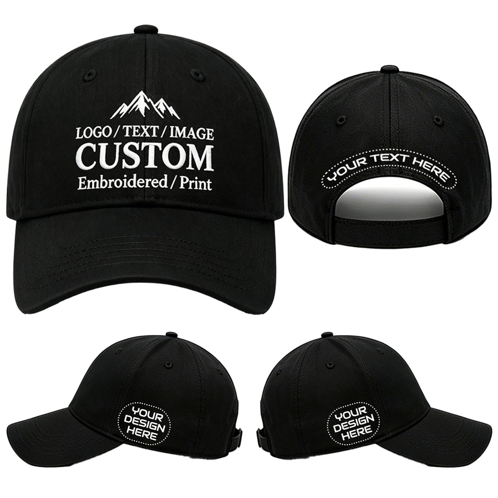 Bulk Custom Baseball Cap Personalized Hats Embroidered Hat with Your Text Logo Photo for Men Women Classic Duckbill Caps