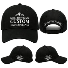 Bulk Custom Baseball Cap Personalized Hats Embroidered Hat with Your Text Logo Photo for Men Women Classic Duckbill Caps