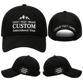 Bulk Custom Baseball Cap Personalized Hats Embroidered Hat with Your Text Logo Photo for Men Women Classic Duckbill Caps