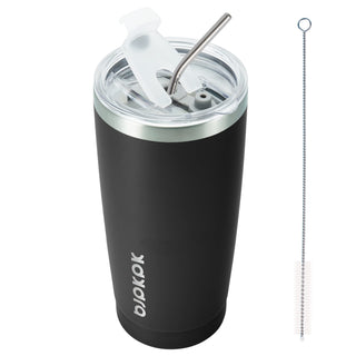 BJPKPK 30oz Stainless Steel Tumbler Color Block Insulated Tumblers Cup with Lid and Straw, Double Walled Travel Coffee Mug,Mint