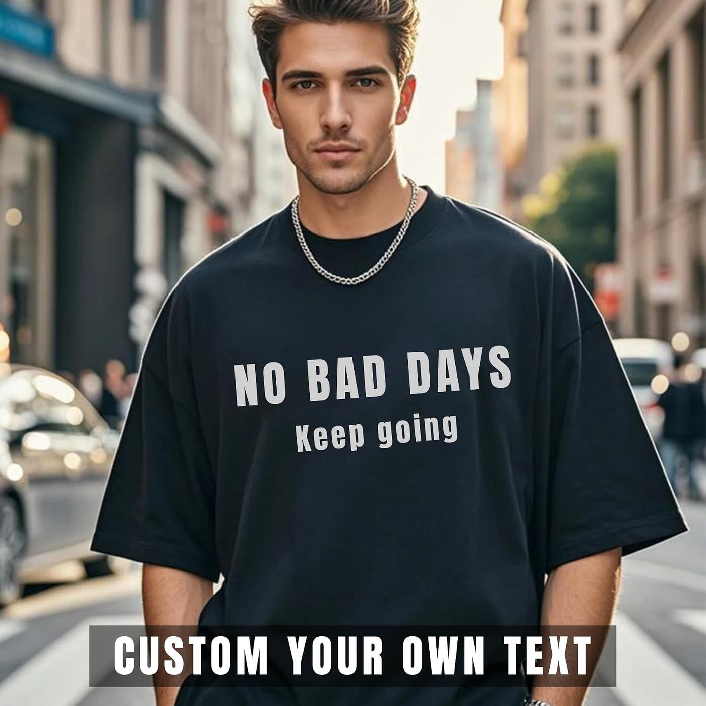 Custom T Shirts Front Back for Men Women Personalized T-Shirt Add Your Own Design with Image Text Logo Tee Tops