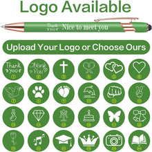Touch-Sensitive Custom Pens with Logo/Text/Name Printing - Bulk Personalized Ballpoint Pens for Corporate Gifts, Graduation Party Favors (5-2000pcs)