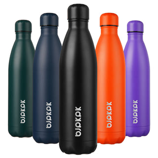 BJPKPK 17oz Insulated Water Bottles Stainless Steel Sports Water Bottles Keep Cold and Hot for Travel Dishwasher Safe,Olive Green