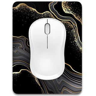 Dapesuom Small Mouse Pad, 5 x 6 Inch Thick Rubber Premium-Textured Non-Slip Portable & Washable Mini Mouse Mat for Women Men Wireless Laptops Keyboard Tray Gaming Work Computer Travel, Jet Black