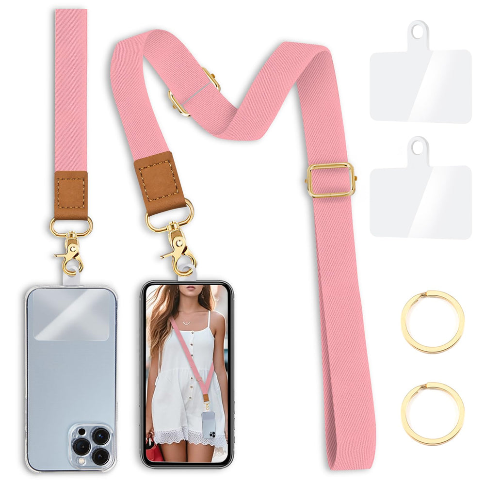 Yonlevres Flower Phone Lanyard Crossbody Strap, Floral Cell Phone Lanyards for around the Neck Wristlet Wrist Strap Adjustable for Keys Case Accessories Travel Essentials