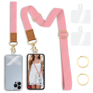 Yonlevres Flower Phone Lanyard Crossbody Strap, Floral Cell Phone Lanyards for around the Neck Wristlet Wrist Strap Adjustable for Keys Case Accessories Travel Essentials