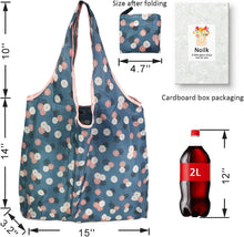 Reusable Grocery Bags, 6 Pack 50Lbs Foldable Fashion Washable Shopping Bags, Large Boho Tote Bags For Groceries, Bulk Market Cloth Storage Bags, Utility Aesthetic Personalized Gifts For Women