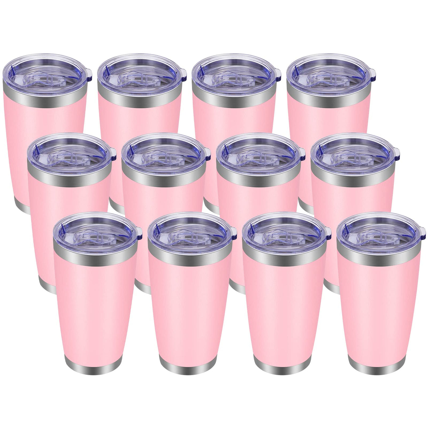 VEGOND 20oz Tumbler with Lid and Straw Stainless Steel Tumbler Cup Vacuum Insulated Double Wall Travel Coffee Mug Powder Coated Coffee Cup, Blue, 1 Pack