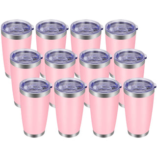 VEGOND 20oz Tumbler with Lid and Straw Stainless Steel Tumbler Cup Vacuum Insulated Double Wall Travel Coffee Mug Powder Coated Coffee Cup, Blue, 1 Pack
