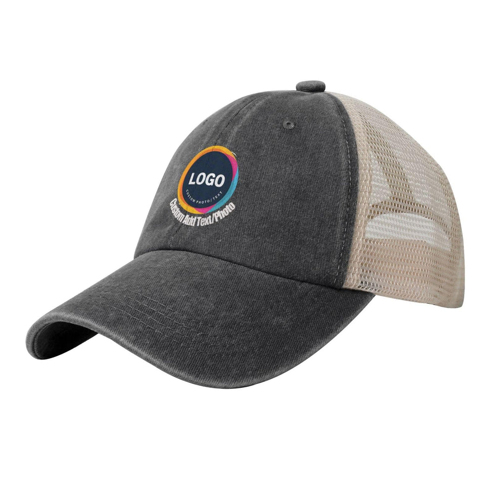 Custom Baseball Hats for Men & Women - Add Text/Photo/Logo - Adjustable Breathable Outdoor Hat, Sports & Casual- Bulk Supply